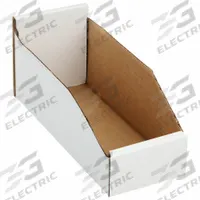 PACKAGING CORPORATION OF AMERICA Corrugated Shelf Bin: 11 in Overall Lg, 4 1/4 in x 4 3/4 in, White (MPN 1W766). Key specifications — Brand: PACKAGING CORPORATION OF AMERICA; % Recycled Content: 30-45%; Manufacturer Part Number: 1W766; Includes Dividers: Dividers Not Included; Electrostatic Discharge: Not Electrostatic Discharge Conductive.