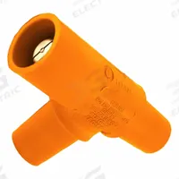 Tapping Tee: Female-Male-Female, Orange, 600V AC, 400 A, Series 16 (MPN 16A22-UO). Key specifications — Brand: LEVITON; Gender Configuration: Female-Male-Female.