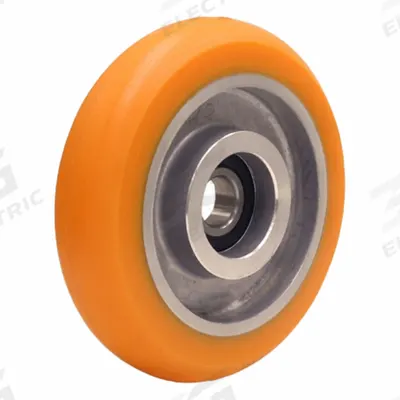 HAMILTON Caster Wheel: 5 in Wheel Dia., 1 1/4 in Wheel Wd, Polyurethane, 450 lb Load Rating - Easy-Roll Polyurethane Tread on Steel Core Wheels