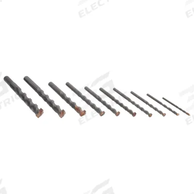 WESTWARD Round Shank Drill Bit Set: 3 in_4 in_6 in_4 3/4 in_2 3/8 in_3 - Round-Shank Masonry Drill Bit Sets for Rotary Drills
