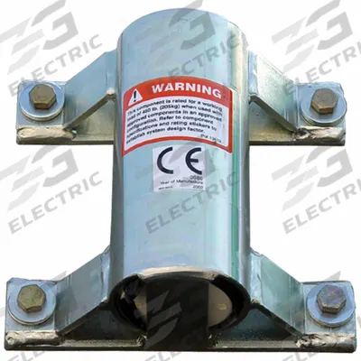 3M DBI-SALA Wall Mount Sleeve: 10 in x 9 1/4 in, Wall Mnt, Lower Mast Extension - Davit System Bases