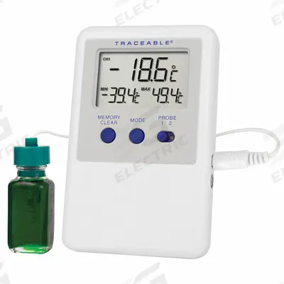 TRACEABLE Thermometers: -58°F to 158°F /-50°C to 70°C, ±0.5°C @ -30 to 50°C, ±1°C Otherwise - Standard Thermometers