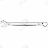 MILWAUKEE Combination Wrench: Steel, Chrome, 32 mm Head Size, 16 7/8 in Overall Lg, Std (MPN 45-96-9532). Key specifications — attr309539: 32 mm; attr309567: Yes; attr324930: MILWAUKEE.