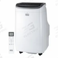 BLACK & DECKER Portable Air Conditioner: 8,000 BTU, 120V AC, Cooling/Heating (MPN BPACT08WT). Key specifications — Brand: BLACK & DECKER; Voltage: 120V AC; Includes Air Filter: Air Filter Included.