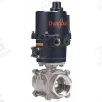 DYNAQUIP CONTROLS Electrically Actuated Two-Way Ball Valve: 2 in, Stainless Steel, 115V AC (MPN E3S28AJE07). Key specifications — Included Mounting: ISO 5211 Actuator Mounting Pad; Brand: DYNAQUIP CONTROLS; Actuator Features: Manual Override.
