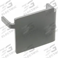 NATIONAL GUARD End Cap: Self-Adhesive Mounting, Std, Steel, 1 5/16 in Overall Lg, 1/2 in Overall Wd (MPN 9945NEC). Key specifications — Color: Gray; Mounting Style: Self-Adhesive; Brand: NATIONAL GUARD; Material: Steel; Adhesive Bond: Standard.