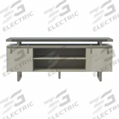 MIRELLA Storage Cabinet: Stone Gray, 72 in Overall Wd, 20 in Overall Dp (MPN MRLWCWDSGY). Key specifications — Color: Stone Gray; Material: Fiber Board.