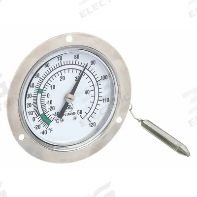 APPROVED VENDOR Analog Panel Mount Thermometer: -40°F to 120°F /-40°C to 50°C - NSF-Rated Panel Mount Dial Thermometers
