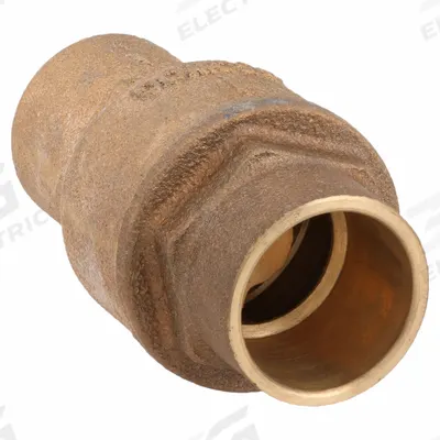MILWAUKEE VALVE Low Lead Spring Check Valve: Swing, Inline Valve Body, 1 in Pipe Size - Lead-Free Bronze Inline Disc Check Valves
