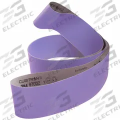 3M CUBITRON II Sanding Belt: 4 in W x 91 in L, Ceramic, 120 Grit, Y Wt Cloth Backing, 970DZ, 25 PK. Key specifications — Series: 970DZ; Brand: 3M CUBITRON II.