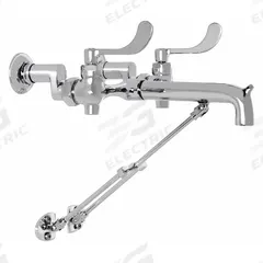 AMERICAN STANDARD Straight Service Sink Faucet: Wall, Centerset, Brass, Chrome, 2.2 gpm Flow Rate (MPN 8355101.002). Key specifications — Color/Finish: Chrome; Includes: Bucket Hook.