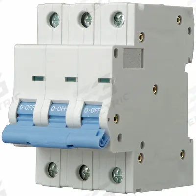 Dayton Supplementary Protector: 2 A Amps, 7.5kA at 480V AC, Screw Clamp, NDB2-63 - C-Curve, 3-Pole UL1077 DIN Rail-Mount Supplementary Protectors