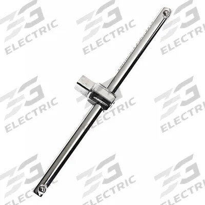 PROTO Sliding Bar: 1/2 in Drive, 12 3/4 in Lg, Smooth Grip, Alloy Steel - Sliding T-Style Breaker Bars