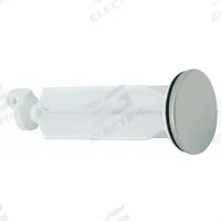 APPROVED VENDOR Drain Stopper: 1 3/8 in Overall Dia, Plastic, Chrome-Plated, Silver, Pop Up (MPN 32351). Key specifications — Material: Plastic; Color: Silver; Brand: APPROVED VENDOR; Application: Sink.