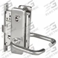BEST Door Lockset: Classroom Lever Locksets, Chrome, ADA Compliant, Interchangeable Core (MPN 45H7R3J626LH). Key specifications — Ligature Resistance: Not Ligature-Resistant; Brand: BEST; Lockset Function ANSI Code: F05; Visual Indicator Message: No Message; Lockset Style: 40H Escutcheon; ADA Compliant: Yes; Finish: Satin Chromium-Plated : Stainless Steel.
