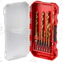 MILWAUKEE Hex Shank Drill Set: 10 Pc, 3 mm to 10 mm, 135° Split Point, TiN-Coated HSS (MPN 48-89-4859). Key specifications — attr1239143: Impact Rated.