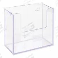 Cleanroom Wipe Holder: 4 3/4 in Overall Wd, 8 1/2 in Overall Ht, 10 in Overall Lg, PETG, Clear, Wall (MPN CONTEC89-T). Key specifications — Material: PETG; Mounting Location: Wall; Color: Clear; Product Type: Wipe Holder; Total Holding Capacity: Stack of Lint Free Wipes; Brand: POLTEX.