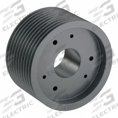 APPROVED VENDOR V-Belt Pulley: 5V1250, 10 Groove, 12.5 in OD, Bushed Bore, J, Quick Detachable (MPN 105V1250J). Key specifications — Pulley Industry Number: 5V1250; Pitch Diameter: 12.5 in (5V); For Belt Section (broad, with similar types): 5V or 5VX.