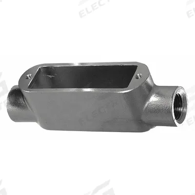 CALBRITE Conduit Outlet Body: Stainless Steel, 1 in Trade Size, C Body, 13 cu in Body Capacity - C - Straight Type