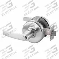 CORBIN Door Lockset: Privacy Lever Locksets, Chrome, ADA Compliant (MPN CLX3320H AZD 626). Key specifications — Ligature Resistance: Not Ligature-Resistant; Brand: CORBIN; Visual Indicator Message: No Message; Lockset Style: Armstrong Lever; ADA Compliant: Yes; Finish: Satin Chromium-Plated.