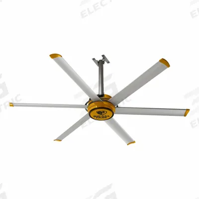 BIG ASS FANS Ceiling Fan: 34,816 cfm Airflow, 7 ft Blade Dia, Variable Speeds, 110 to 125V AC - Industrial HVLS Ceiling Fans