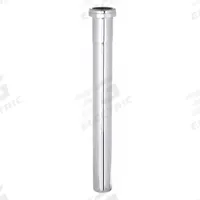 APPROVED VENDOR Extension: Brass, Chrome, Silver, 1 1/4 in Nominal Pipe Size, 12 in Overall Lg, Slip (MPN 1PNP5). Key specifications — Finish: Chrome; Includes: Nut and Washer; Brand: APPROVED VENDOR; Connection Type: Slip.