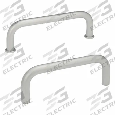 JW WINCO Pull Handle: Threaded Holes, Stainless Steel, Silver, 0.39 in - Corrosion-Resistant Load-Rated Pull Handles