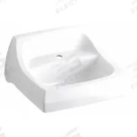 KOHLER Bathroom Sink: Kingston™, White, Vitreous China, 21 1/4 in Overall Lg, 18 1/8 in Overall Wd (MPN K-2007-0). Key specifications — Series: Kingston™; Includes: Wall Hanger; Color: White; Brand: KOHLER; Sink Type: Bathroom; Material: Vitreous China; Sink Material: Ceramic.