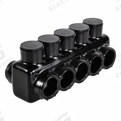 POLARIS Multitap Connector: 5 Port, Double-Sided Entry, 6 AWG – 250 kcmil Wire Size - Dry-Location Double-Sided Entry Multitap Connectors