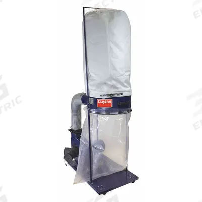 Dayton Wood Dust Collector: Single-Stage, 120V AC - Mobile Single-Stage Wood Dust Collectors