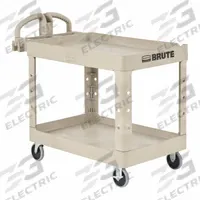 RUBBERMAID COMMERCIAL PRODUCTS Utility Cart: 500 lb, 2 Shelves, 36 in L x 25 in W Self, Beige (MPN FG452088BEIG). Key specifications — Shelf Color: Beige; Brand: RUBBERMAID COMMERCIAL PRODUCTS; Caster/Wheel Configuration: (2) Swivel.