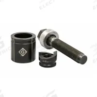 GREENLEE Knockout Punch Set: 10 ga Sheet Metal Capacity (Steel), 30.5 mm Nominal Size, Round (MPN K2BBM-0305). Key specifications — attr63418: K2BBM-0305; attr63421: GREENLEE; attr63425: Yes; attr63427: Ratchet (1 in); attr63430: Copper.