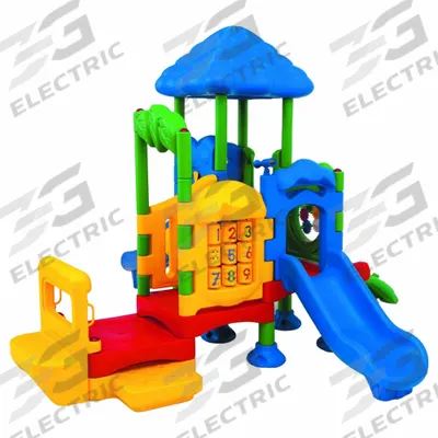 ULTRAPLAY Playground: Ground Spike, 28.1 ft Installation Zone Lg - Playground Structures with Ground Spike Mounting