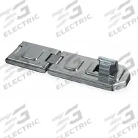 ABUS Hasp: Stainless Steel, 7 1/2 in Ht, 7 1/2 in Lg, 2 3/16 in Wd (MPN 140/190). Key specifications — Brand: ABUS; Material: Stainless Steel.