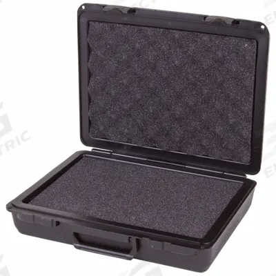 FLAMBEAU Protective Case: 8 1/2 in x 11 1/2 in x 3 1/4 in Inside, Solid, Black, Stationary - Suitcase-Style Cases