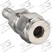 PARKER Compression Fitting Adapter: 1/4 in OD x 1/4 in OD Fitting Size, Compression x Compression (MPN 4TUR4-316). Key specifications — Compatible Fitting Brands: Parker A-LOK; Brand: PARKER.
