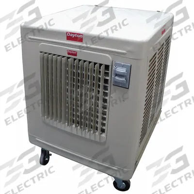 Dayton Portable Evaporative Cooler: 1,000 sq ft – 1,400 sq ft, 5-15P - Portable Evaporative Coolers