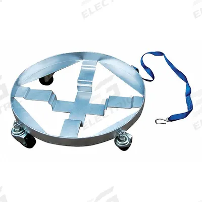APPROVED VENDOR Drum Dolly: 900 lb Load Capacity, For 5 gal to 55 gal Container Capacity - Multi-Tier Cross-Brace Drum Dollies with Support Ring