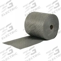 BRADY SPC ABSORBENTS Sorbent Roll: Gray, Polypropylene, 150 ft Roll Lg, 15 in Roll Wd, Box (MPN MRO15). Key specifications — Brand: BRADY SPC ABSORBENTS; Material: Polypropylene.