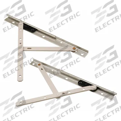 TRUE HARDWARE Window Operator: Lever, Handle Included, Non-Handed, Frame, Gray - Awning & Casement Window Hinges