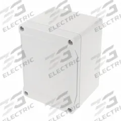 HAMMOND Enclosure: Polycarbonate, 4 in x 3 in x 3 in, NEMA 12/13/4/4X/6/6P, Screw On, Solid Cover (MPN 1555G2GY). Key specifications — Brand: HAMMOND; Closure Method: Screws; Knockouts: Not Included.