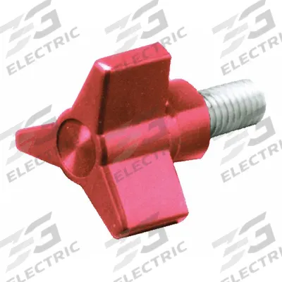 AMMCO 3 Arm Red Knob: Knob, 4000E/4000SPl 4000/4100B/Ammco Brake Lathes - Wheel Balancing Machine Accessories