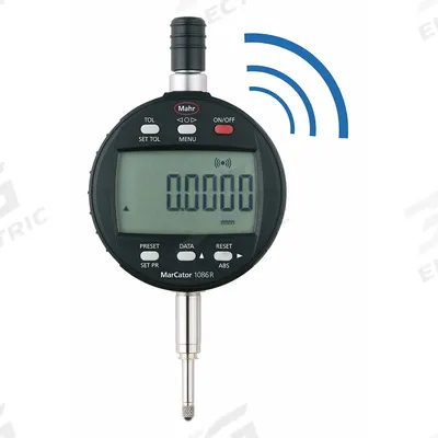 MAHR Digital Indicator: 0.00002 in to 0.5 in /0.001 mm to 12.7 mm, Inch/Metric - Digital Indicators with Removable Flat Back