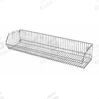 APPROVED VENDOR Stacking Basket: 36 in x 14 in x 9 in, 150 lb Load Capacity, Steel, Chrome, Silver (MPN 45VX57). Key specifications — attr37510: Chrome; attr5274: Steel; attr37511: Silver; attr37505: APPROVED VENDOR.