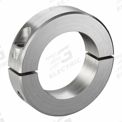 RULAND MANUFACTURING Shaft Collar: 2-Piece, Inch, Round, Clamp-On, 1 7/16 in Bore Dia - Stainless Steel Shaft Collars