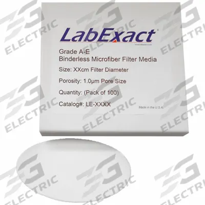 LABEXACT Glass Microfiber Filter: A-E, 4.25 cm Dia, 0.33 mm Thick - A-E Grade Glass Fiber Filters