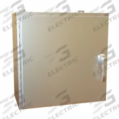 HAMMOND Electrical Enclosure: Stainless Steel, 24 in x 24 in x 12 in, NEMA 12/13/3R/4/4X, Hinged (MPN HW242412SSHK). Key specifications — Brand: HAMMOND; Closure Method: Handle; Enclosure Material: Stainless Steel.