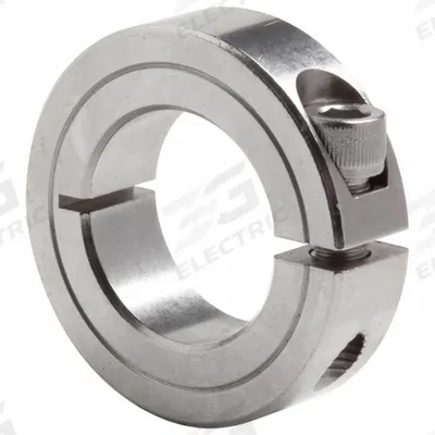 CLIMAX METAL PRODUCTS Shaft Collar: 1-Piece, Inch, Round, Clamp-On, 1 5/16 in Bore Dia - Stainless Steel Shaft Collars