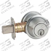 SCHLAGE Deadbolt Lock: Cylindrical, 1 7/8 in Door Thick - Max, Chrome (MPN B562P 626). Key specifications — ADA Compliant: Yes; Brand: SCHLAGE; Cylinder Core Type: Conventional Core Cylinder; Finish: Satin Chromium-Plated; Keyway Type: Everest 29 S123; Visual Indicator Message: No Message; Includes Core: Core Included; Ligature Resistance: Not Ligature-Resistant.