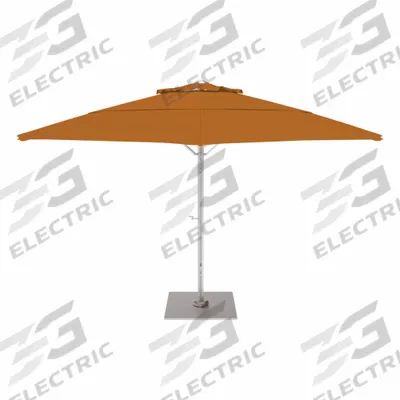 CALIFORNIA UMBRELLA Outdoor Umbrella: Sand, Aluminum/Steel, Hand Crank - Round Umbrellas